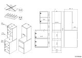 Waschmaschinenschrank Laundry in wei� und Jackson Eiche Set 3-teilig 204 x 184 cm