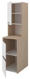 Waschmaschinenschrank Laundry in wei� und Jackson Eiche Set 3-teilig 204 x 184 cm
