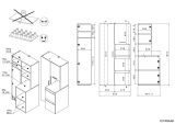 Waschmaschinenschrank Laundry in wei� und Jackson Eiche Set 3-teilig 204 x 184 cm