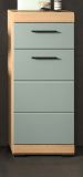 Badezimmer Kommode Shawn in Salbei gr�n und Artisan Eiche Badschrank 37 x 88 cm