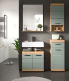 Badezimmer H�ngeschrank Shawn in Salbei und Artisan Eiche Badschrank h�ngend 37 x 79 cm