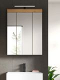 Badezimmer Spiegelschrank Shawn in Artisan Eiche Badschrank 3-t�rig 60 x 79 cm