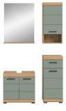 Badm�bel Set 4-teilig Shawn in Salbei und Artisan Eiche Badkombination 112 x 191 cm