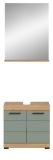 Badm�bel Set 2-teilig Shawn in Salbei und Artisan Eiche Badkombination 60 x 191 cm