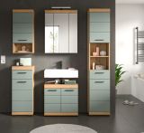 Badm�bel Set 5-teilig Shawn in Salbei und Artisan Eiche Badkombination 164 x 191 cm