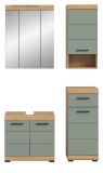 Badm�bel Set 4-teilig Shawn in Salbei und Artisan Eiche Badkombination 112 x 191 cm