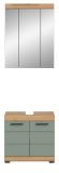 Badm�bel Set 2-teilig Shawn in Salbei und Artisan Eiche Badkombination 60 x 191 cm