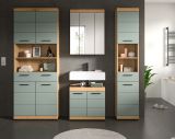 Badm�bel Set 4-teilig Shawn in Salbei und Artisan Eiche Badkombination 200 x 191 cm