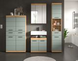 Badm�bel Set 4-teilig Shawn in Salbei und Artisan Eiche Badkombination 200 x 191 cm