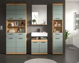 Badm�bel Set 4-teilig Shawn in Salbei und Artisan Eiche Badkombination 200 x 191 cm
