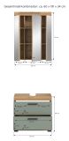 Badm�bel Set 2-teilig Shawn in Salbei und Artisan Eiche Badkombination 60 x 191 cm