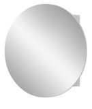 Spiegelschrank Relief in wei� Flur Spiegel mit Stauraum rund, Soft-Close