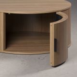 Couchtisch Torus in Eiche Beistelltisch rund 80 cm