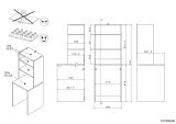 Waschmaschinenschrank Laundry in wei� und Jackson Eiche Set 2-teilig 111 x 184 cm