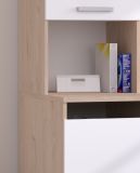 Waschmaschinenschrank Laundry in wei� und Jackson Eiche Set 2-teilig 111 x 184 cm