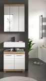 Badezimmer Spiegelschrank Willow in Nox Eiche Badschrank 3-t�rig 60 x 79 cm