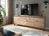 TV-Lowboard Delio in Viking Eiche TV Unterschrank 184 cm, mit Soft-Close und Komforth�he