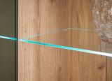 Highboard Design-D in Evoke Eiche Vitrine 90 x 140 cm