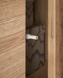 Highboard Design-D in Evoke Eiche Vitrine 90 x 140 cm