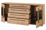 Sideboard Design-D in Evoke Eiche Kommode 200 cm, mit Soft-Close