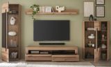 Wohnwand Design-D in Evoke Eiche Wohnkombination Set 4-teilig 350 cm, mit Soft-Close