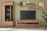 Wohnwand Design-D in Evoke Eiche Wohnkombination Set 4-teilig 270 cm, mit Soft-Close