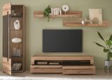 Wohnwand Design-D in Evoke Eiche Wohnkombination Set 4-teilig 240 cm, mit Soft-Close