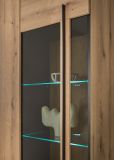Wohnwand Design-D in Evoke Eiche Wohnkombination Set 4-teilig 340 cm, mit Soft-Close