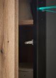 Wohnwand Design-D in Evoke Eiche Wohnkombination Set 4-teilig 340 cm, mit Soft-Close