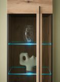 Wohnwand Design-D in Evoke Eiche Wohnkombination Set 4-teilig 290 cm, mit Soft-Close