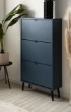 Schuhschrank Aldan in Blau, Schuhkipper 70 x 125 cm