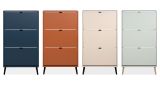 Schuhschrank Aldan in Terracotta Schuhkipper 70 x 125 cm