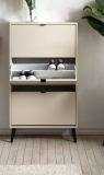 Schuhschrank Aldan in Samt, Schuhkipper 70 x 125 cm