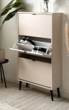 Schuhschrank Aldan in Samt, Schuhkipper 70 x 125 cm