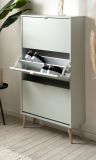 Schuhschrank Aldan Pastellgr�n Schuhkipper 70 x 125 cm