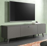 TV-Lowboard Madea in grau matt TV Unterteil 185 x 55 cm