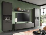 Wandboard Madea in grau matt Wandregal 160 cm B�cherregal