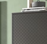 Kommode Madea in grau matt Highboard 84 x 114 cm
