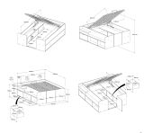 Parisot Stauraumbett Travel in Eiche Jackson und wei� Hochbett Liegefl�che 140 x 200 cm