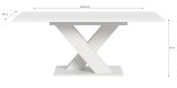 Esstisch Home-X in wei� Tisch ausziehbar 150 - 190 cm
