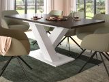 Esstisch Home-X in grau und wei� Tisch ausziehbar 150 - 190 cm
