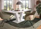 Esstisch Home-X in wei� Tisch ausziehbar 150 - 190 cm