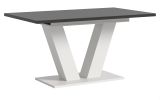 Esstisch Home-X in grau und wei� Tisch ausziehbar 150 - 190 cm