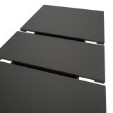 Esstisch Home-X in grau und Artisan Eiche Tisch ausziehbar 150 - 190 cm