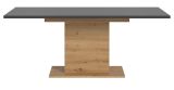 Esstisch Home-X in grau und Artisan Eiche Tisch ausziehbar 150 - 190 cm