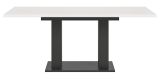 Esstisch Home-X in wei� und grau Tisch ausziehbar 150 - 190 cm