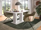 Esstisch Home-X in wei� Tisch ausziehbar 150 - 190 cm