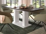 Esstisch Home-X in grau und wei� Tisch ausziehbar 150 - 190 cm