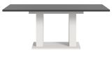 Esstisch Home-X in grau und wei� Tisch ausziehbar 150 - 190 cm