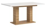 Esstisch Home-X in wei� und Artisan Eiche Tisch ausziehbar 150 - 190 cm